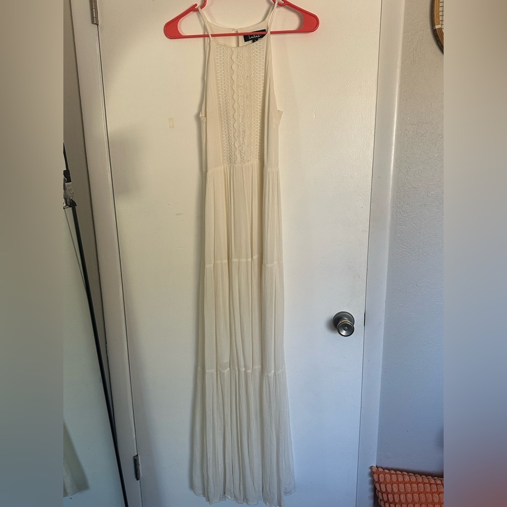 Lulu's White Maxi Dress